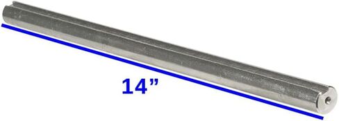 عمود جاك مقاس 3/4 بوصة × 14 بوصة مع مسار مفاتيح 3/16 بوصة لعربات الكارتينج والدراجات الصغيرة in Kuwait