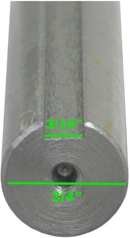 عمود جاك مقاس 3/4 بوصة × 14 بوصة مع مسار مفاتيح 3/16 بوصة لعربات الكارتينج والدراجات الصغيرة in Kuwait