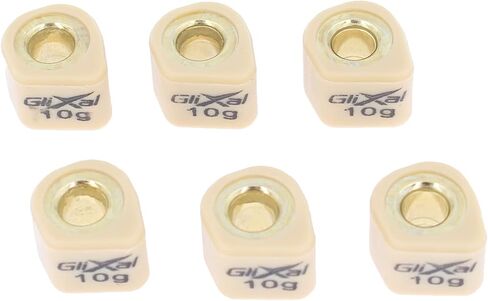 Glixal 16x13mm منزلقات مضلعة عالية الأداء، أوزان أسطوانة السباق المنزلقة 139QMB GY6 50cc - 100cc سكوتر الدراجة ATV (6 جرام) in Kuwait