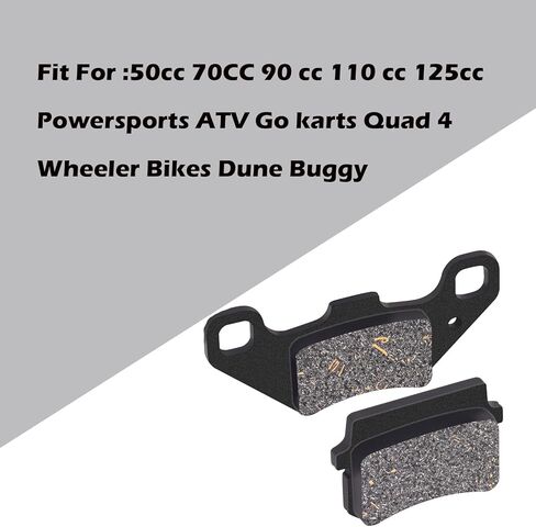 2 أزواج الجبهة والخلفية مكابح السيارات ل 50cc 70cc 90cc 110cc 125cc دراجة نارية ATV الذهاب كارت دراجات رباعية الكثبان الرملية عربات التي تجرها الدواب Powersports أجزاء in Kuwait