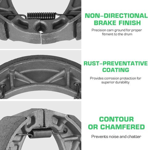 Youxmoto Front Rear Brakes Brake Shoes Drum for Yamaha Grizzly 125 YFM125 2004-2013/ Breeze 125 YFA1 1992-2004/ Raptor 50 YFM50 2004-2008/ Raptor 80 2002-2008/ Badger YFM80 1992-2001 in Saudi Arabia