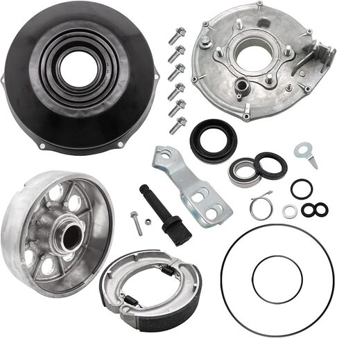 Rear Brake Drum Hub Plate Cover Shoes Bearing Seals Assy for Honda Fourtrax 300 TRX300 1988-2000, OEM# 40520-HC4-000 43010-HM5-A10 42620-HC4-670 in Saudi Arabia