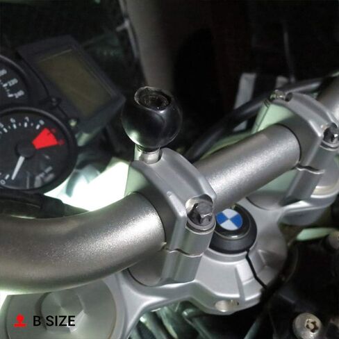RAM Mounts RAM-B-367U Motorcycle Handlebar Clamp Base with M8 Bolts with B Size 1" Ball in Saudi Arabia
