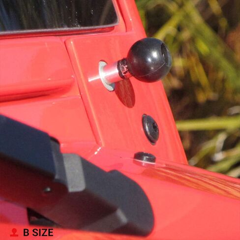 RAM Mounts RAM-B-367U Motorcycle Handlebar Clamp Base with M8 Bolts with B Size 1" Ball in Saudi Arabia