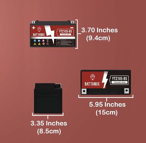 بطارية Battanux YTX9-BS وبطارية دراجة نارية، مختومة SLA/AGM 12V8Ah ATV/UTV/Snowmoble/دراجة نارية صيانة بطارية مجانية ولا توجد أدوات للتركيب والتكنولوجيا المتقدمة والبيئة in Kuwait