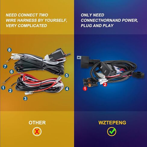 طقم قرن Wztepeng RZR لقرن UTV 12 فولت مع مفتاح هزاز بزر متوافق مع Polaris RZR XP 1000، Ranger، Honda Pioneer Talon، Can Am Maverick X3، Yamaha Rhino، Arctic Cat Wildcat، Teryx 4 in Saudi Arabia