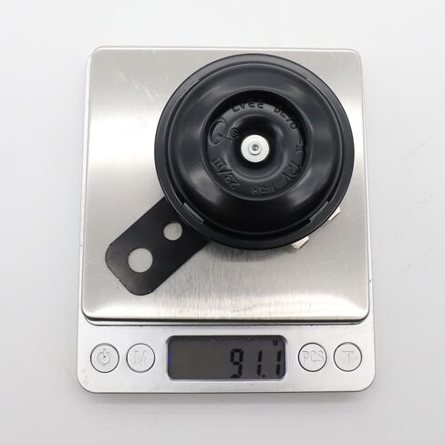 LVEE DL70 Universal Motorcycle Horn Waterproof Round Loud 12V 1.5A 105db small Electric round powersports horns for Motorcycle ATV scooter UTV dirt bike ebike (Black) in Saudi Arabia