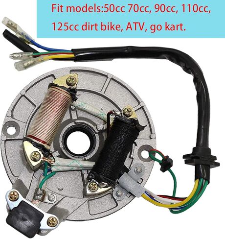 ملف إشعال الجزء الثابت من Magneto، متوافق مع 70cc 90cc 110cc 125cc Taotao Kazuma SSR Baja ATV رباعية العجلات الترابية 4 عجلات in Kuwait