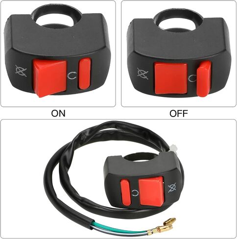 YOXUFA Mini Bike Kill Switch 7/8 On Off Dirt Bike Kill Switch for Predator 212cc 196cc 97cc Coleman CT100U CT200U BT200X Baja Warrior MB200 DB30 Motovox CRF50 XR50 TaoTao Coolster Apollo Motorcycle in Saudi Arabia