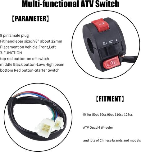كامل الأسلاك الكهربائية تسخير الملف الثابت CDI الملف اللولبي التتابع متوافق مع 4 السكتة الدماغية ATV KLX 50cc 70cc 110cc 125cc-atv الدراجة الصينية 4 ويلر الذهاب أجزاء الكارت بواسطة OTOHANS AUTOMOTIVE in Kuwait