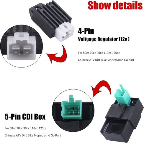 كامل الأسلاك الكهربائية تسخير الملف الثابت CDI الملف اللولبي التتابع متوافق مع 4 السكتة الدماغية ATV KLX 50cc 70cc 110cc 125cc-atv الدراجة الصينية 4 ويلر الذهاب أجزاء الكارت بواسطة OTOHANS AUTOMOTIVE in Kuwait
