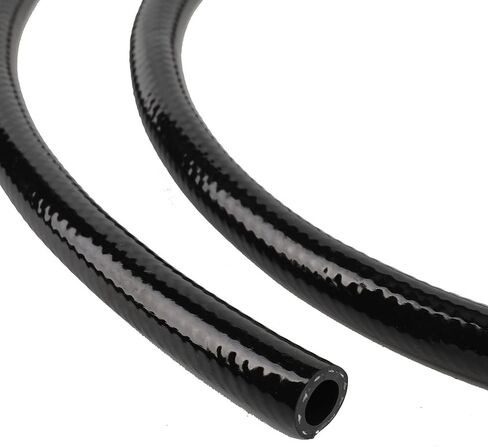 خط الوقود البحري 3/8 بوصة 6FT مع مشابك خرطوم فولاذية لمبة أولية، مجموعة تجميع خط وقود القارب العالمي 3/8 بوصة متوافقة مع خط وقود قوارب ياماها الخارجية RVs والجرارات والقوارب in Kuwait