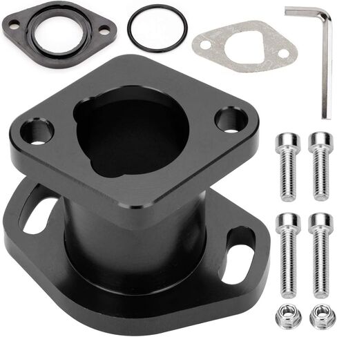 FVRITO Performance Racing مدخل أنبوب السحب متوافق مع Predator 212ccc ct200u GX160 GX200 6.5HP OHV الصينية 196cc استنساخ محركات الدراجة الصغيرة Go Kart أسود in Kuwait
