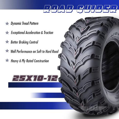 إطارات ROADGUIDER ATV/UTV 25x10-12 25x10x12 6PR- مجموعة 2-10273 in Kuwait