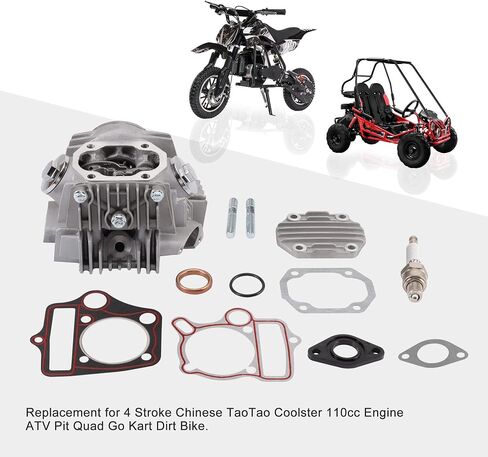 GOOFIT Completed Cylinder Head Replacement for 4 Stroke Chinese TaoTao Coolster 110cc Engine ATV Pit Quad Go Kart Dirt Bike in Saudi Arabia