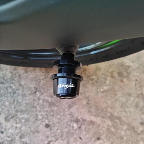 مناسب لـ KAWASAKI Ninja 650 Ninja 400 NINJA 1000 2017-2022 2023 ZX-4RR ZX6R ZX-10R ZH2 CNC للدراجات النارية Swingarm بكرة منزلق حامل مسامير (أسود) in Kuwait