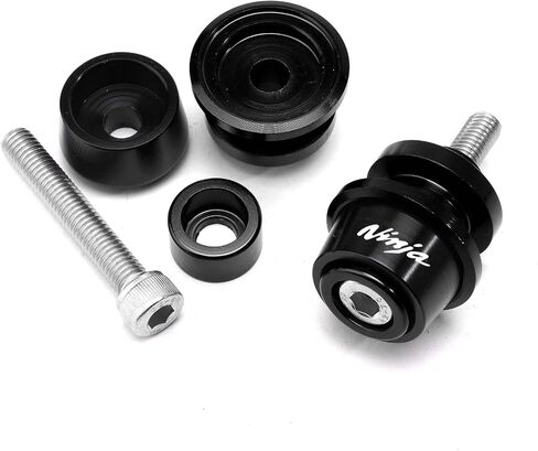 مناسب لـ KAWASAKI Ninja 650 Ninja 400 NINJA 1000 2017-2022 2023 ZX-4RR ZX6R ZX-10R ZH2 CNC للدراجات النارية Swingarm بكرة منزلق حامل مسامير (أسود) in Kuwait