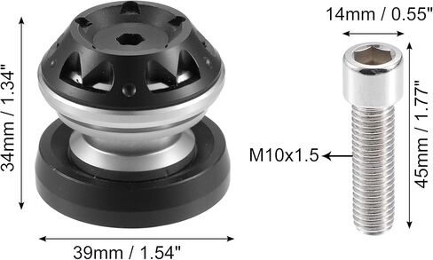 X AUTOHAUX 2 قطعة 10 مللي متر M10x1.5 الفضة لهجة دراجة نارية من سبائك الألومنيوم سوينغ الذراع بكرات المتزلجون حامل in Kuwait
