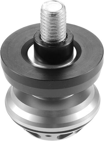 X AUTOHAUX 2 قطعة 10 مللي متر M10x1.5 الفضة لهجة دراجة نارية من سبائك الألومنيوم سوينغ الذراع بكرات المتزلجون حامل in Kuwait