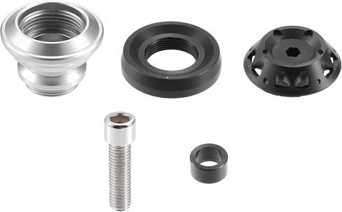 X AUTOHAUX 2 قطعة 10 مللي متر M10x1.5 الفضة لهجة دراجة نارية من سبائك الألومنيوم سوينغ الذراع بكرات المتزلجون حامل in Kuwait