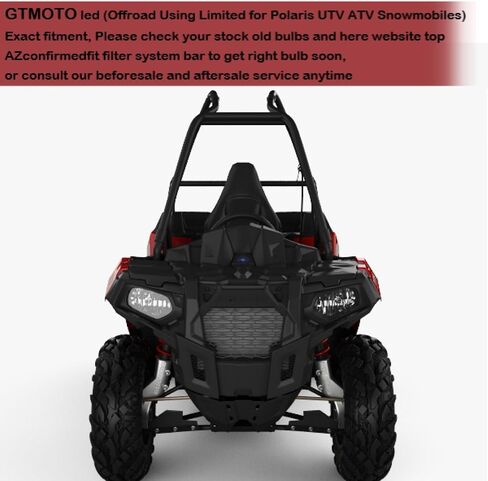 مصابيح 4010253 لمصابيح Polaris Ranger RZR ACE 570 500 400 700 800 Hawkeye الأمامية، مصابيح ممتصة للصدمات رياضية ATV، UTV قوية 6000K أبيض ساطع 886/894/ 881، عبوتان in Kuwait
