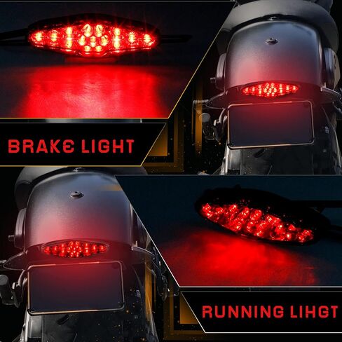 مصابيح الفرامل الخلفية LED 12 فولت من QUASCO Universal متوافقة مع Yamaha Honda Kawasaki سوزوكي 50cc 70cc 90cc 110cc 125cc Tao Tao Scooter Motorcycle in Kuwait