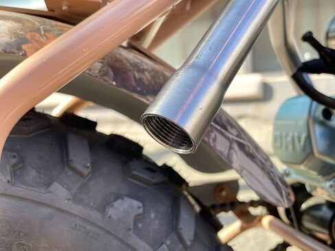 Upgrade Exhaust Pipe With Female Threaded For Coleman Powersports CT200U,CT200U-EX,BT200X,For Predator 212cc 196cc Go Kart& Mini Bike, For Honda GX160,GX200 Sliver in Kuwait