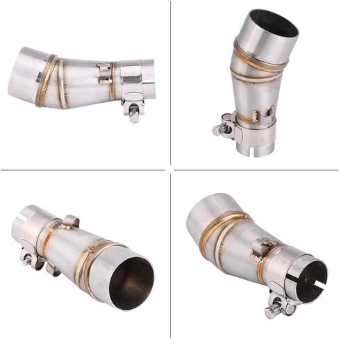 أنبوب الوصلة الأوسط المعدل لعادم الدراجة النارية من Bravedog مقاس 2 بوصة سهل الارتداء على أنبوب متوسط ​​من الفولاذ المقاوم للصدأ in Kuwait