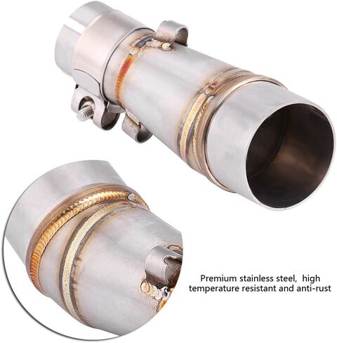 أنبوب الوصلة الأوسط المعدل لعادم الدراجة النارية من Bravedog مقاس 2 بوصة سهل الارتداء على أنبوب متوسط ​​من الفولاذ المقاوم للصدأ in Kuwait