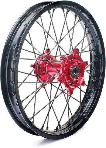 TARAZON 21" 19" Front Rear Complete Wheel Set Rims Spokes Red Hubs for Honda CRF250R CRF450R 04-12 CRF250X CRF450X 04-17 in Kuwait
