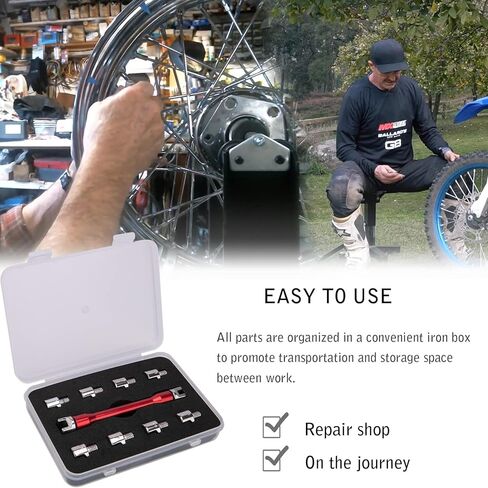 طقم مفاتيح ربط للدراجة الترابية، مقاس 10، طول 93 مم، سبائك الألومنيوم in Kuwait