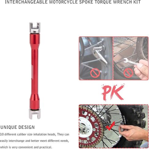 طقم مفاتيح ربط للدراجة الترابية، مقاس 10، طول 93 مم، سبائك الألومنيوم in Kuwait