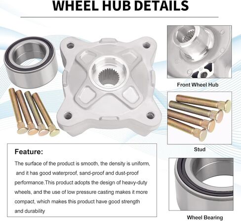 CTLLKG 5137219 طقم خدمة محمل محور العجلة الأمامية 44 مم معرف لـ 2008-2014 Polaris RZR 800، 2009-2014 RZR S 800، RZR 570، RZR 800 LE EFI EPS Pursuit يستبدل # 2204717 3514699 7518654 in Kuwait
