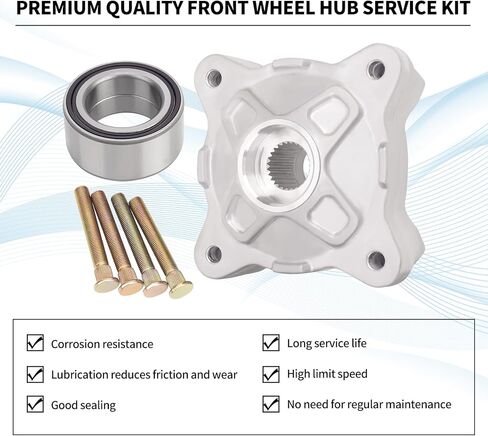 CTLLKG 5137219 طقم خدمة محمل محور العجلة الأمامية 44 مم معرف لـ 2008-2014 Polaris RZR 800، 2009-2014 RZR S 800، RZR 570، RZR 800 LE EFI EPS Pursuit يستبدل # 2204717 3514699 7518654 in Kuwait