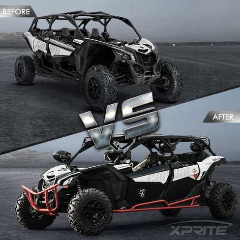 أبواب Xprite الأمامية السفلية تتضمن لوحات جانبية، ألومنيوم عالي التحمل متوافق مع بابين 2017 2018 2019 2020 2021 Can-Am Maverick X3 Turbo in Saudi Arabia