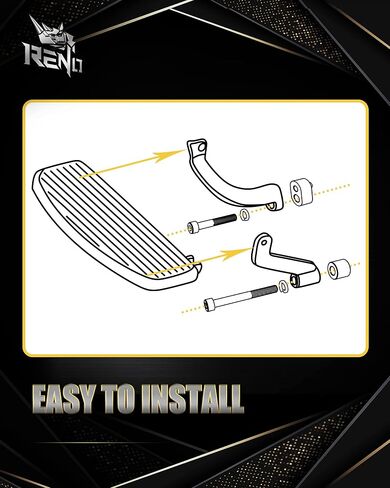 طقم تمديد لوح الأرضية للسائق مقاس 3/4 بوصة من RENO، فاصل تمديد متوافق مع التجول FLHR C XS SE5 6 | FLHT C P CU CUL CUTG | فلهتكوسي 4 5 6 7 8 | FLHTK L SE | FLHX S SE SE2 3 | فلهكسكس | FLTR U USE X XS XSE in Kuwait