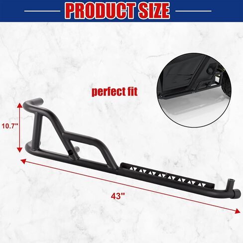 ELITEWILL Ranger XP1000 Rock Sliders Side Nerf Bars 2 Doors Rock Guards w/Step Fit for 2018-2023 Polaris Ranger XP 1000/2020-2023 Polaris Ranger 1000/1000 EPS/ 1000 Premium Replace OEM #2882530 in Kuwait