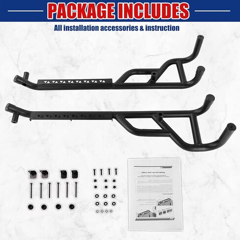 ELITEWILL Ranger XP1000 Rock Sliders Side Nerf Bars 2 Doors Rock Guards w/Step Fit for 2018-2023 Polaris Ranger XP 1000/2020-2023 Polaris Ranger 1000/1000 EPS/ 1000 Premium Replace OEM #2882530 in Kuwait