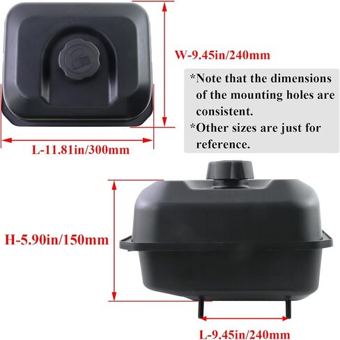 خزان وقود الغاز العام لـ GX270 GX340 GX390 Harbour Freight Predator 420cc HDPE لا يصدأ أبدًا خزانات الزيت المضادة للاهتزاز قطع غيار محرك القارب 17510-ZE3-030ZA in Saudi Arabia