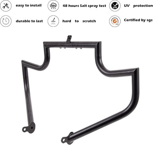 قضيب الطريق السريع لمحرك Crash Bar لدراجات Harley Davidson Touring Road Glide Road King Street Glide Electra Glide CVO وTrike موديلات 09-23 (أسود) in Saudi Arabia