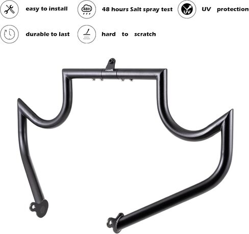 قضيب الطريق السريع لمحرك Crash Bar لدراجات Harley Davidson Touring Road Glide Road King Street Glide Electra Glide CVO وTrike موديلات 09-23 (أسود) in Saudi Arabia