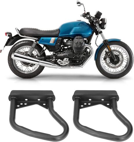 Qiilu محرك الحرس تحطم بار، دراجة نارية الطريق السريع محرك الحرس حامي تحطم القضبان استبدال ل Moto Guzzi V7 Stone / خاص 2016 ‑ 2021 in Saudi Arabia