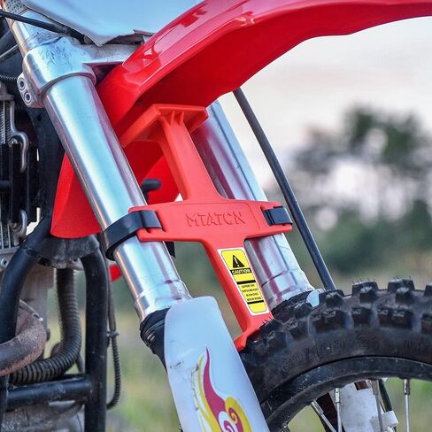 RUTU 10.9 inch Universal Fork Guard Suspension Fork Support Guard Transportation Protector with 2 Hook and Loop Straps for XC-W 250 CR80 CR250 CRF450R XR650R DRZ400S KLX 300R - Green in Kuwait