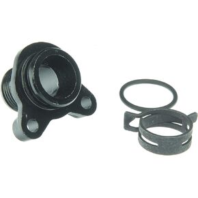 URO Parts 11537545890-K Coolant Hose Connector, Metal Connector vs OEM Plastic