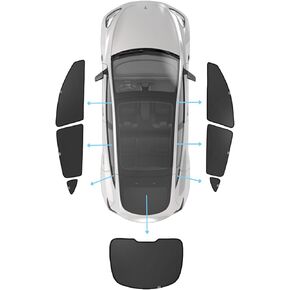 JOWUA Side+Rear Lift Gate Window Sunshade Compatible for Tesla Model Y