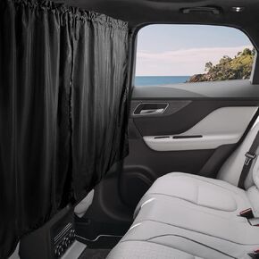 Car Privacy Curtains Universal Car Divider Curtain Between Rear Seat Auto Blackout Curtains Car Sun Shades Side Window Covers Car Accessories for Travel Camping Nap Sleeping(1Pc)
