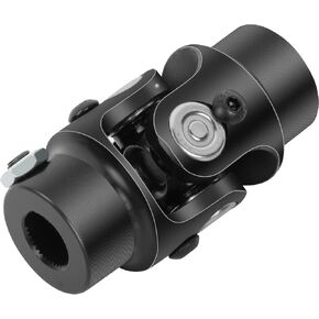 CCIYU Black Universal Steering U-Joints 3/4" Round X 5/8-36 Smooth