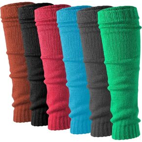 Debra Weitzner Leg Warmers for Women 80’s Knit Super Long Ribbed for Dancer Party Sports Yoga