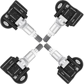Replace for 56053031AD 68078768AA (4 Pack) Pre-Programmed 433 MHZ TPMS Sensor Tire Pressure System Fit for Chrysler 200 300 Sebring Town&Country, Dodge Avenger Caliber Charger