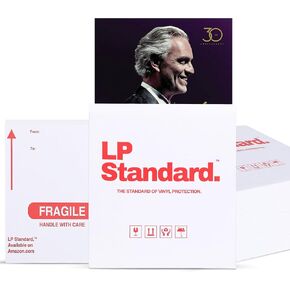 LP Standard Vinyl Record Shipping Boxes - 30 Pack LP Mailers, Adhesive Tape Included, 3x Cardboard Thickness - Record Mailers 13"x13"x0.75" - Heavy Duty Vinyl Record Mailers Fits 1 to 3 LP Records